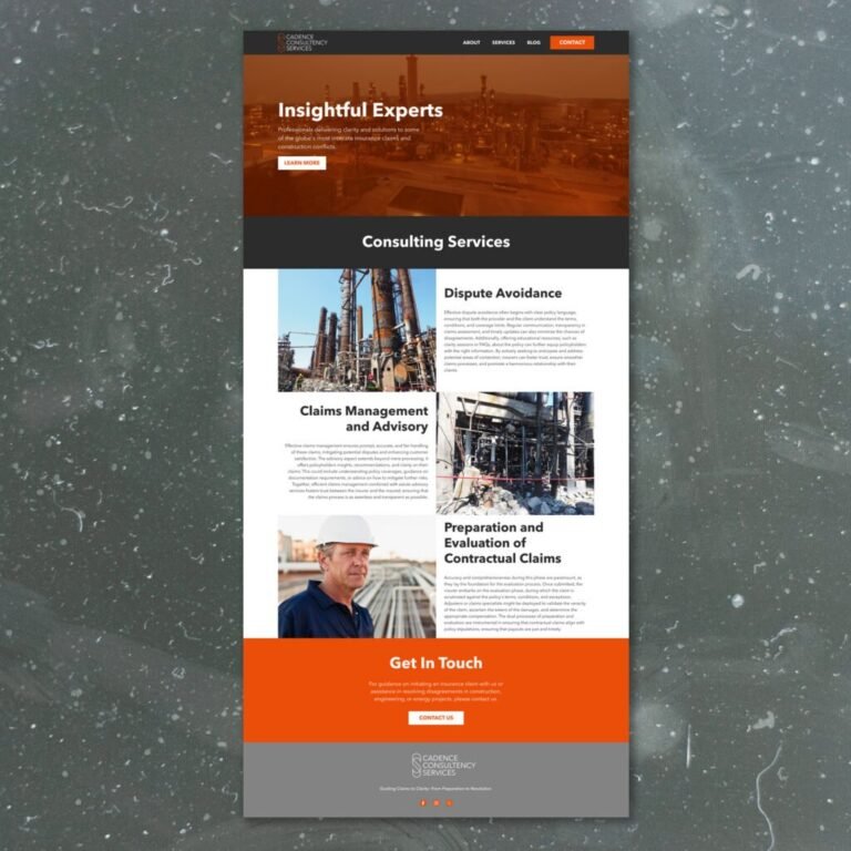 Cadence Consulting, Brand and UI design